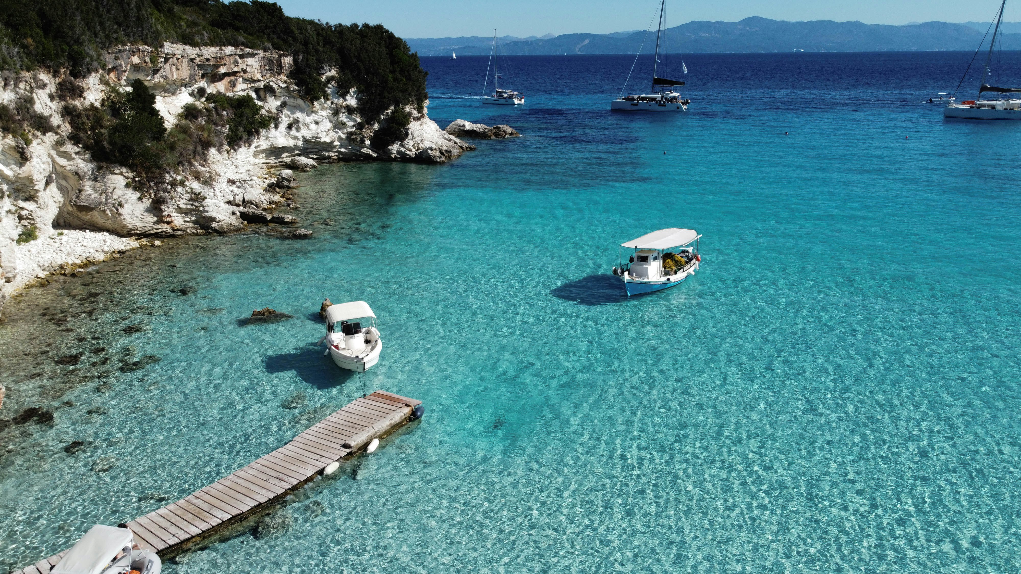 voutoumi beach in antipaxos paxos south of corfu paxos paxi gree