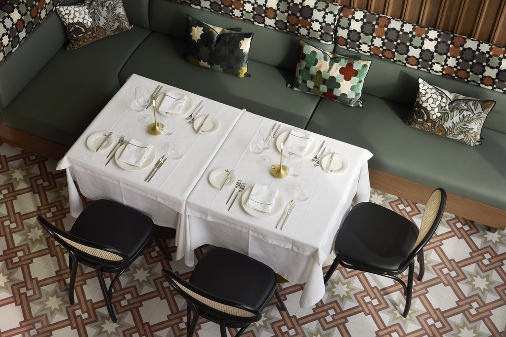 olympos restaurant table inside