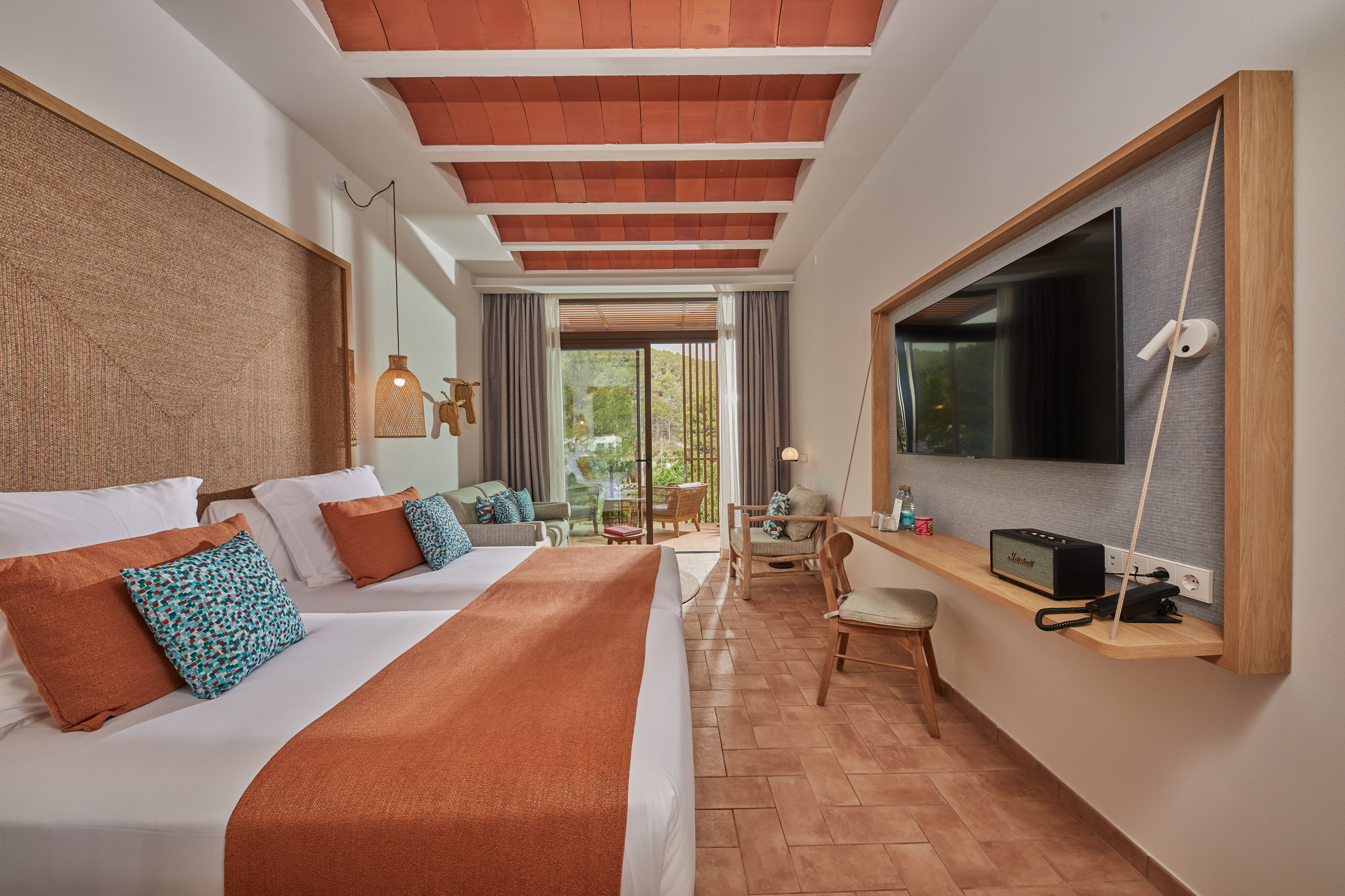 room orange detail the club cala miguel