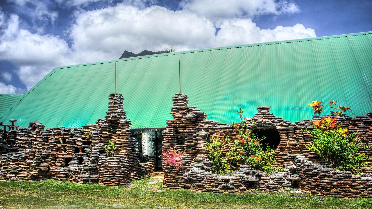 moorea stenen gebouwen