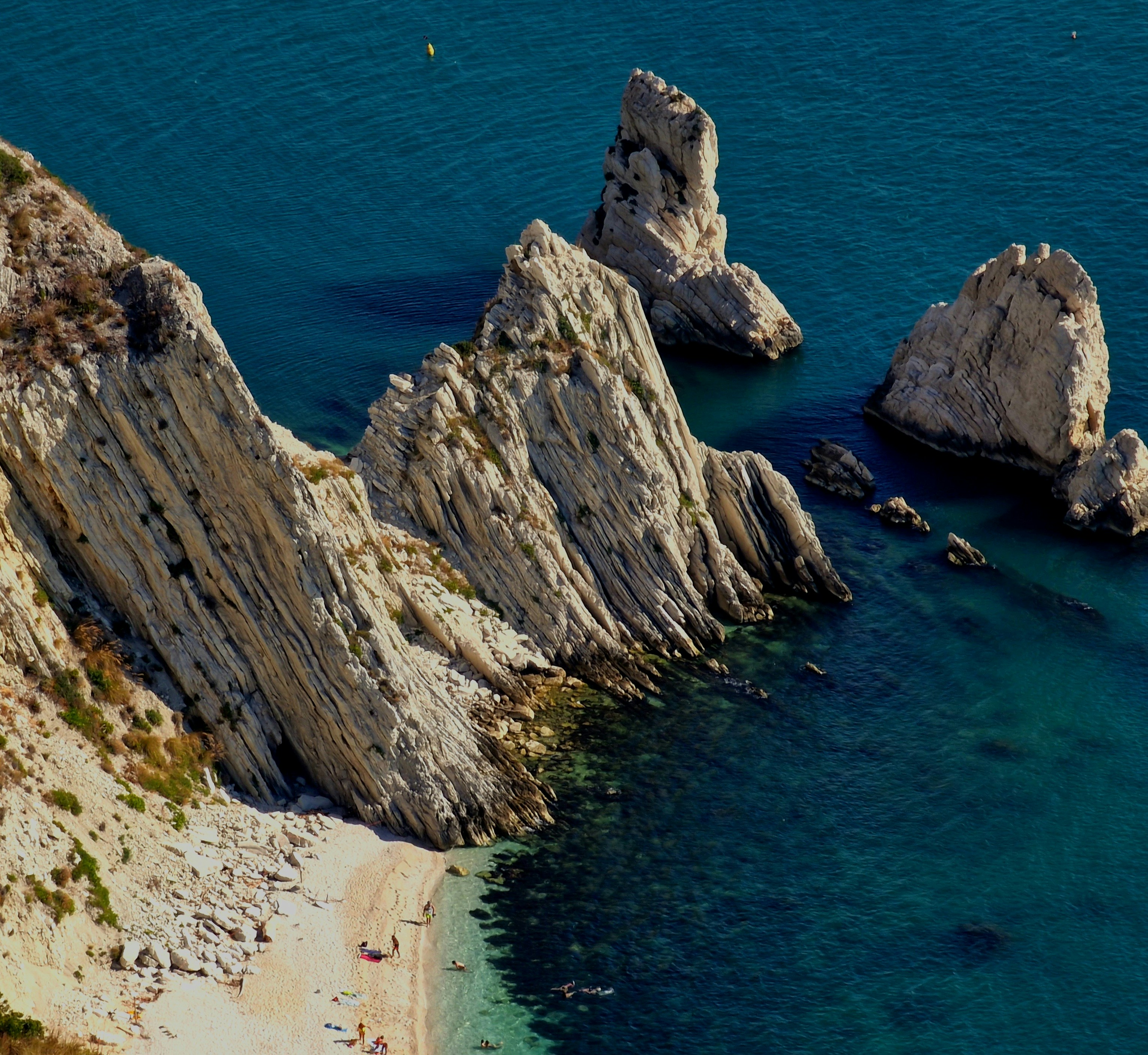 numana rocks on the beach