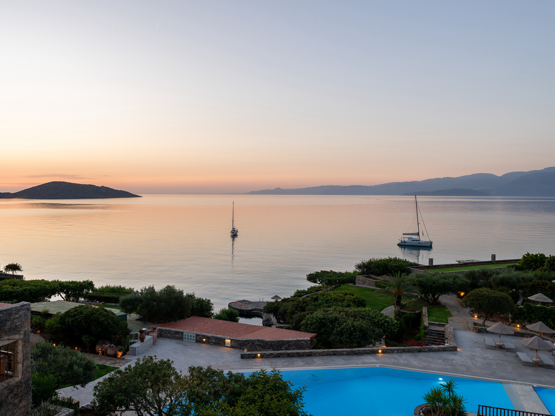 view from main hotel