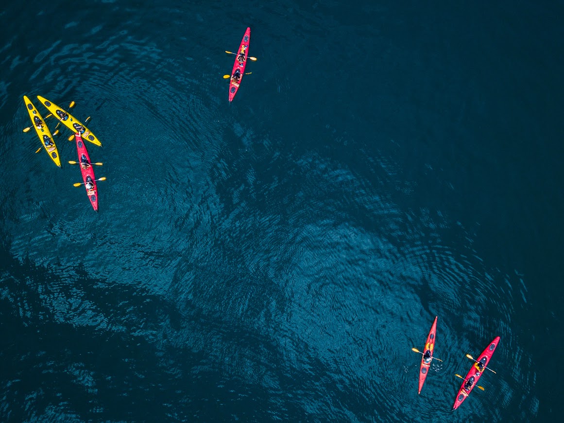 kayaks drone