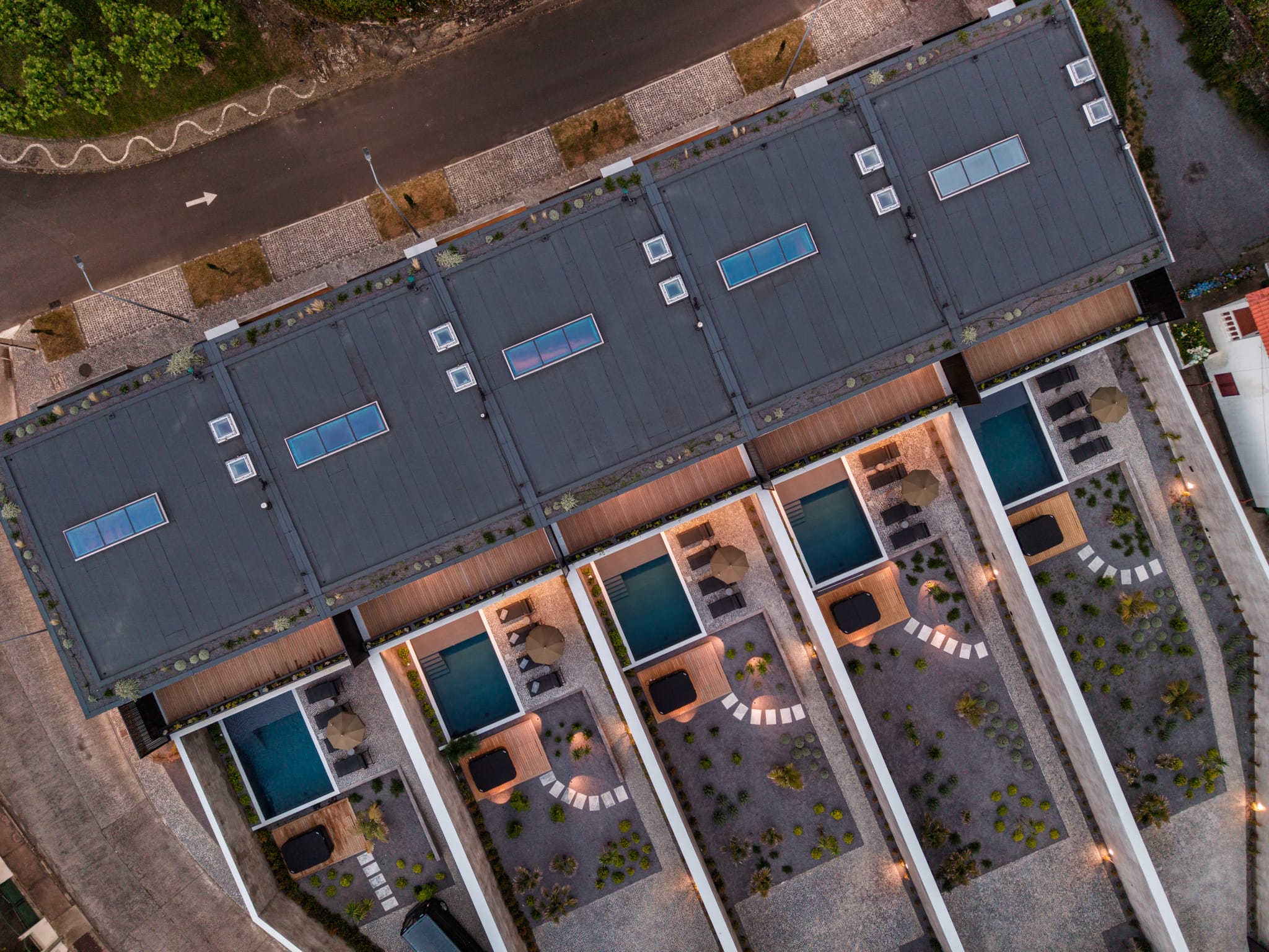 residence aerial overview