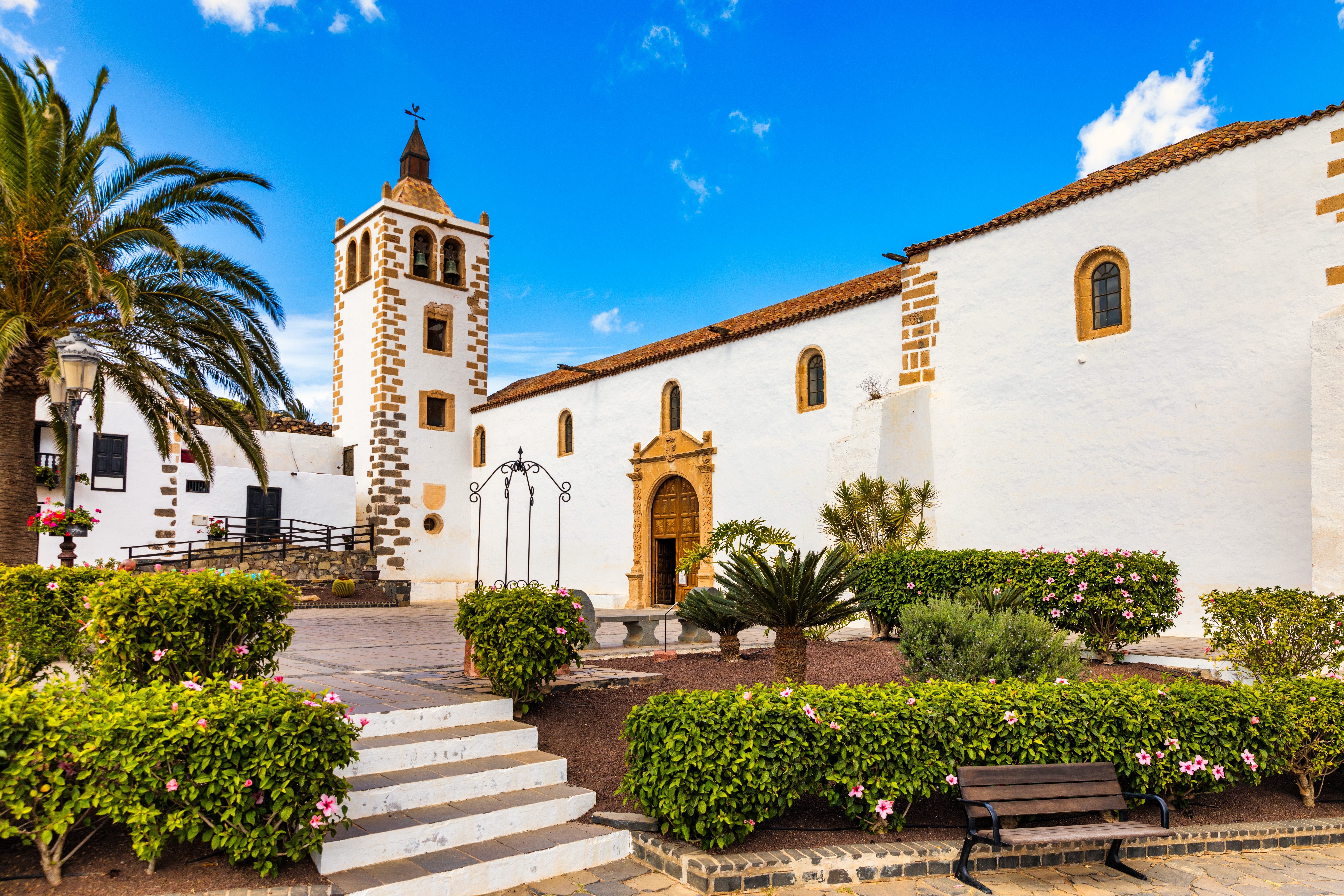 betancuria village and famous cathedral santa maria fuerteventura canary islands spain